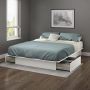 South Shore Step One Pure White Queen Platform Bed with Storage - Image 1