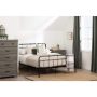 South Shore - Versa Queen-Size Metal Platform Bed in Black - Image 1
