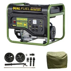 Sportsman-4-000-Watt-3-500-Watt-Recoil-Start-Dual-Fuel-Powered-Portable-Generator-with-Protective-Cover-and-Wheel-Kit
