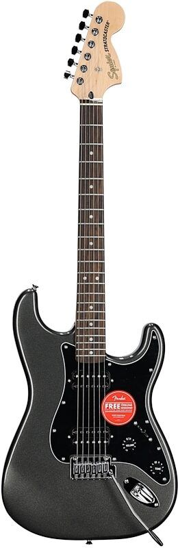 Squier-Affinity-Series-Stratocaster-Electric-Guitar-Charcoal-Frost-Metallic-w-Laurel-Fingerboard