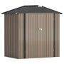 Tozey 4 ft. W x 6 ft. D Outdoor Storage Metal Shed Lockable Metal Garden Shed for Backyard Outdoor 127 sq. ft. - Image 1