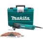 Makita 3 Amp Corded Variable Speed Oscillating Multi-Tool Kit With Blade, Sanding Pad, Sandpaper, Adopter, Hard Case - Image 1