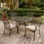 Traditions 5-Piece Patio Outdoor Dining Set with 4-Cast Aluminum Dining Chairs and 48 in. Round Table - Image 2