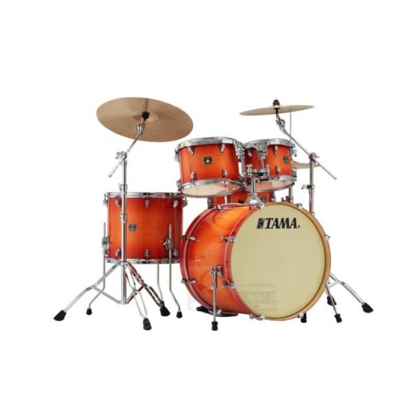 Tama-Superstar-Classic-CL52KS-5-piece-Shell-Pack-w-Snare-Drum-Tangerine-Lacquer-Burst