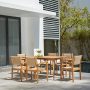 Vifah Chesapeake 7-Piece Wood Rectangular Outdoor Dining Set - Image 1