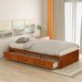 Harper & Bright Designs Oak Twin Size Platform Storage Bed w/ 3-Drawers - Image 1