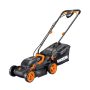 Worx POWER SHARE 40-Volt 14 inch Cordless Battery Walk Behind Mower with Mulching & Intellicut, (Battery & Charger Included) - Image 1