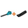 Makita 120 MPH 473 CFM LXT 18V X2 (36V) Lithium-Ion Cordless Brushless Leaf Blower with Flat End Nozzle - Image 1