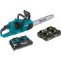 Makita 18-Volt X2 (36-Volt) LXT Lithium-Ion Brushless Cordless 16 in. Chain Saw Kit with 4 Batteries (5.0 Ah) - Image 1