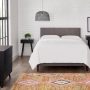 StyleWell Warrenton Charcoal Gray Upholstered King Bed w/ Channel Tufting (77.2 in W. X 38.6 in H.) - Image 1