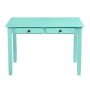 43.3 in. Rectangle Light Green Wood 2-Drawer Computer Desk Writing Table Console Table with Legs - Image 1