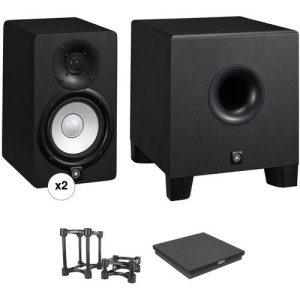 Yamaha-HS5-Powered-Studio-Monitors-and-HS8S-Subwoofer-w-Monitor-Controller-Kit
