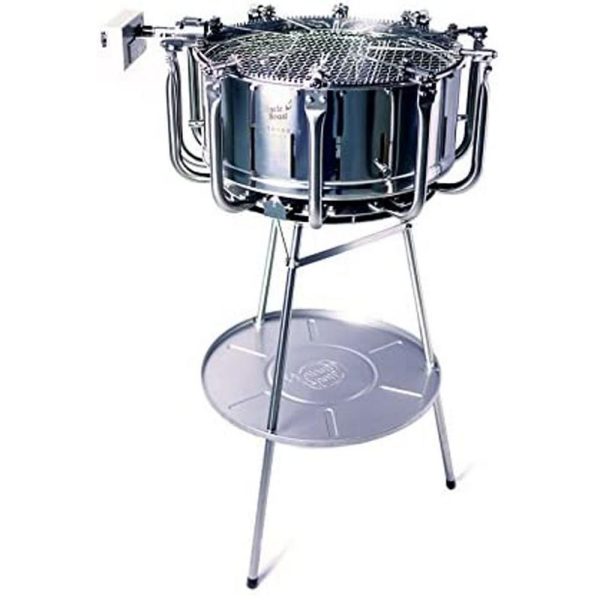 ZENPORT--Uncle-Roast-Automatic-Rotisserie-BBQ-Charcoal-Grill-in-Stainless-Steel