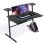 VEIKOUS 47.2-in. Rectangular Black Gaming Desk For Home Office - Image 1