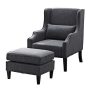 Simpli Home - Ashbury Club Chair - Slate Gray - Image 1