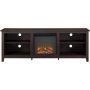 Walker Edison - Fireplace TV Console for Most TVs Up to 70" - Espresso - Image 1