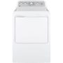 GE - 7.2 Cu. Ft. 4-Cycle Electric Dryer - White on white/silver - Image 4
