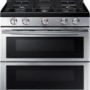 Samsung - Flex Duo 5.8 Cu. Ft. Self-Cleaning Freestanding Gas Convection Range - Stainless steel - Image 3
