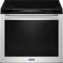 Maytag - 6.4 Cu. Ft. Self-Cleaning Freestanding Electric Convection Range - Fingerprint Resistant Stainless Steel - Image 3