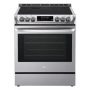 LG - 6.3 Cu. Ft. Slide-In Electric Range with ProBake Convection - Stainless steel - Image 3