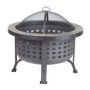 Fire Sense - Alpina Round Slate Top Fire Pit - Black - Image 1