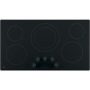 GE - 36" Built-In Electric Cooktop - Black - Image 3