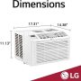 LG - 260 Sq. Ft. Window Air Conditioner - White - Image 1