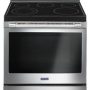 Maytag - 5.3 Cu. Ft. Self-Cleaning Freestanding Fingerprint Resistant Electric Range - Stainless Steel - Image 1
