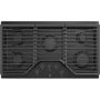 GE - 36" Built-In Gas Cooktop - Black - Image 1