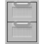 Hestan - AGDR Series 16in. Outdoor Double Storage Drawers - Stainless steel - Image 1