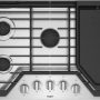 Whirlpool - 30" Gas Cooktop - Stainless steel - Image 3