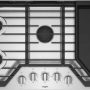 Whirlpool - 36" Gas Cooktop - Stainless steel - Image 3
