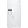 Whirlpool - 24.6 Cu. Ft. Side-by-Side Refrigerator - White - Image 1