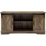 Walker Edison - Farmhouse TV Stand for Most TVs Up to 64" - Rustic Oak - Image 1