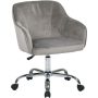 AveSix Bristol Plush Fabric Task Chair - Charcoal Velvet - Image 1