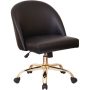 AveSix - Layton Home Office Velvet Task Chair (Black) - Image 1