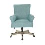OSP Designs Megan Polyester and Cotton Armchair - Turquoise - Image 1
