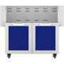 Hestan - Double-Door Tower Cart for 36in. Gas Grills - Blue - Image 1