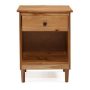 Walker Edison - 1 Drawer Nightstand - Caramel - Image 1
