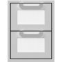 Hestan - AGDR Series 16in. Outdoor Double Storage Drawers - Froth - Image 1