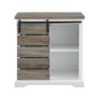 Walker Edison - Rustic TV Stand for Most TVs Up to 35" - Gray Wash/White - Image 1