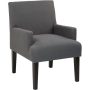 WorkSmart Main Street Contemporary Woven Armchair - Espresso/Charcoal - Image 1