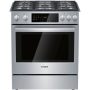Bosch 800 Series 4.8 Cu. Ft. Self-Cleaning Slide-In Gas Convection Range - Stainless steel - Image 1