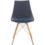 AveSix Oakley Modern Chair - Navy/Gold - Image 1