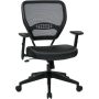 Space Seating 57 Series Bonded Leather Office Chair - Black - Image 1