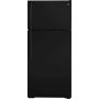 GE - 16.6 Cu. Ft. Top-Freezer Refrigerator - Black GTS17DTNRBB - Image 1