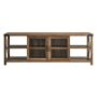 Walker Edison - TV Cabinet for Most TVs Up to 78" - Reclaimed Barnwood - Image 1
