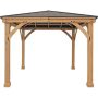 Yardistry - 10-ft x 10-ft Meridian Gazebo - Coffee Brown - Image 1