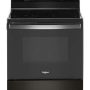 Whirlpool - 5.3 Cu. Ft. Freestanding Electric Range with Self-Cleaning and Frozen Bake - Black stainless steel - Image 1
