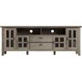 Simpli Home - Artisan SOLID WOOD 72 inch Wide Transitional TV Media Stand in Distressed Grey For TVs up to 80 inches - Distressed Gray - Image 1